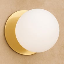 Lassie Opal Frosted Glass Cool White LED Outdoor Wall Light